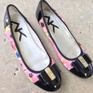 Anne Klein Floral Ballet Flats 8.5